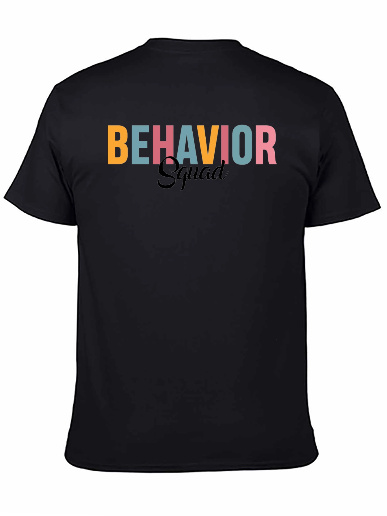 Black Behavior Squad Graphic T-Shirt view 4