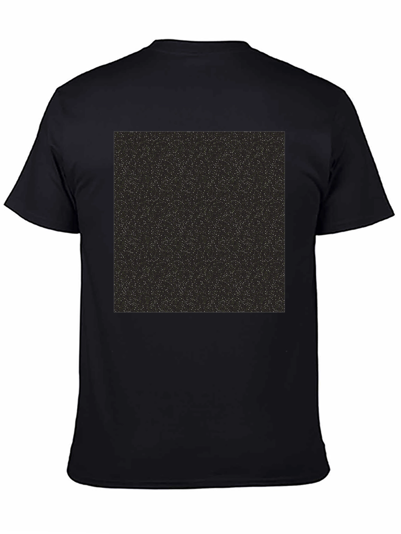 Black Black T-Shirt with Starry Print view 4