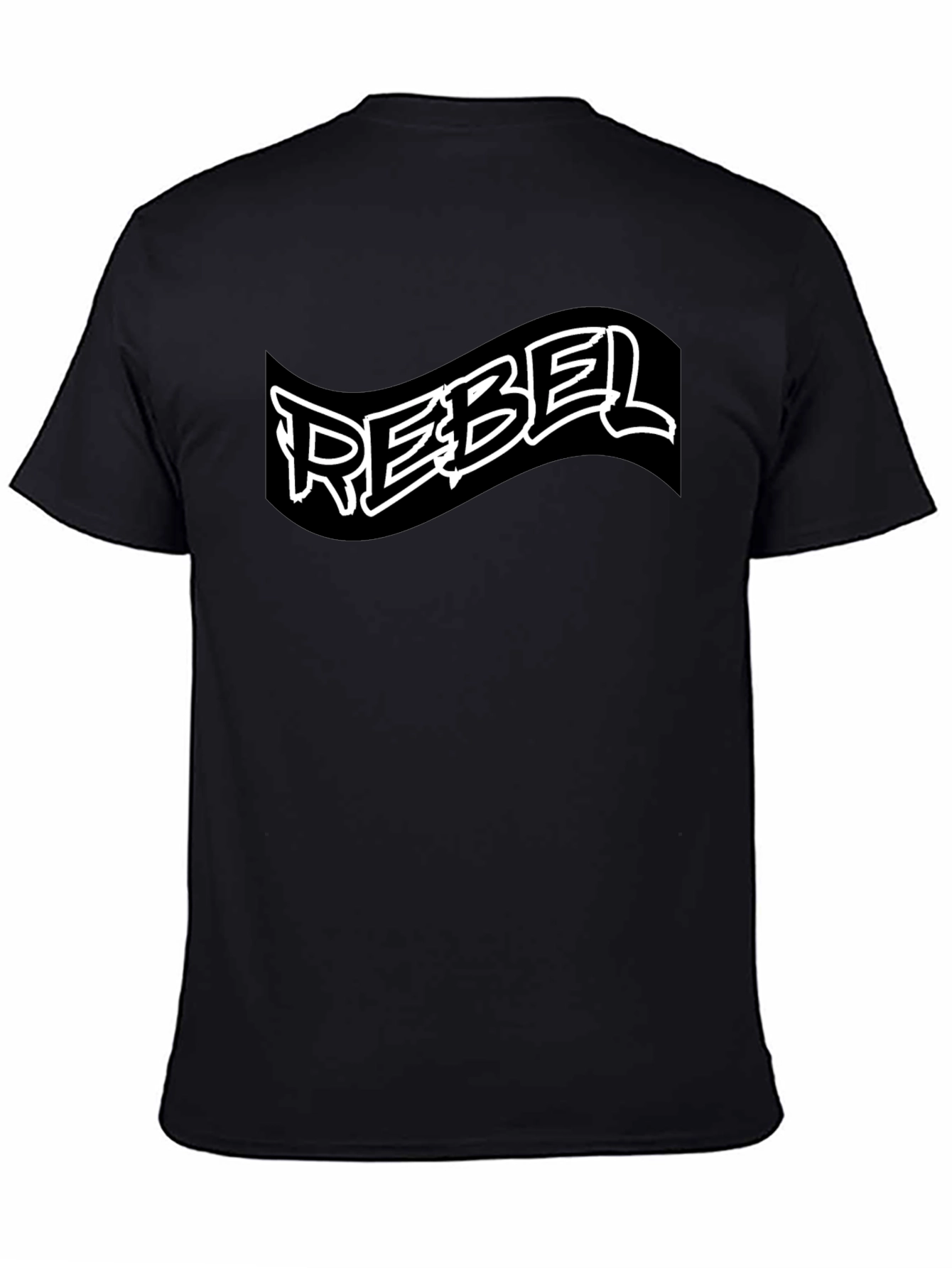 Black Rebel Black T-Shirt - Edgy Graphic Tee view 4