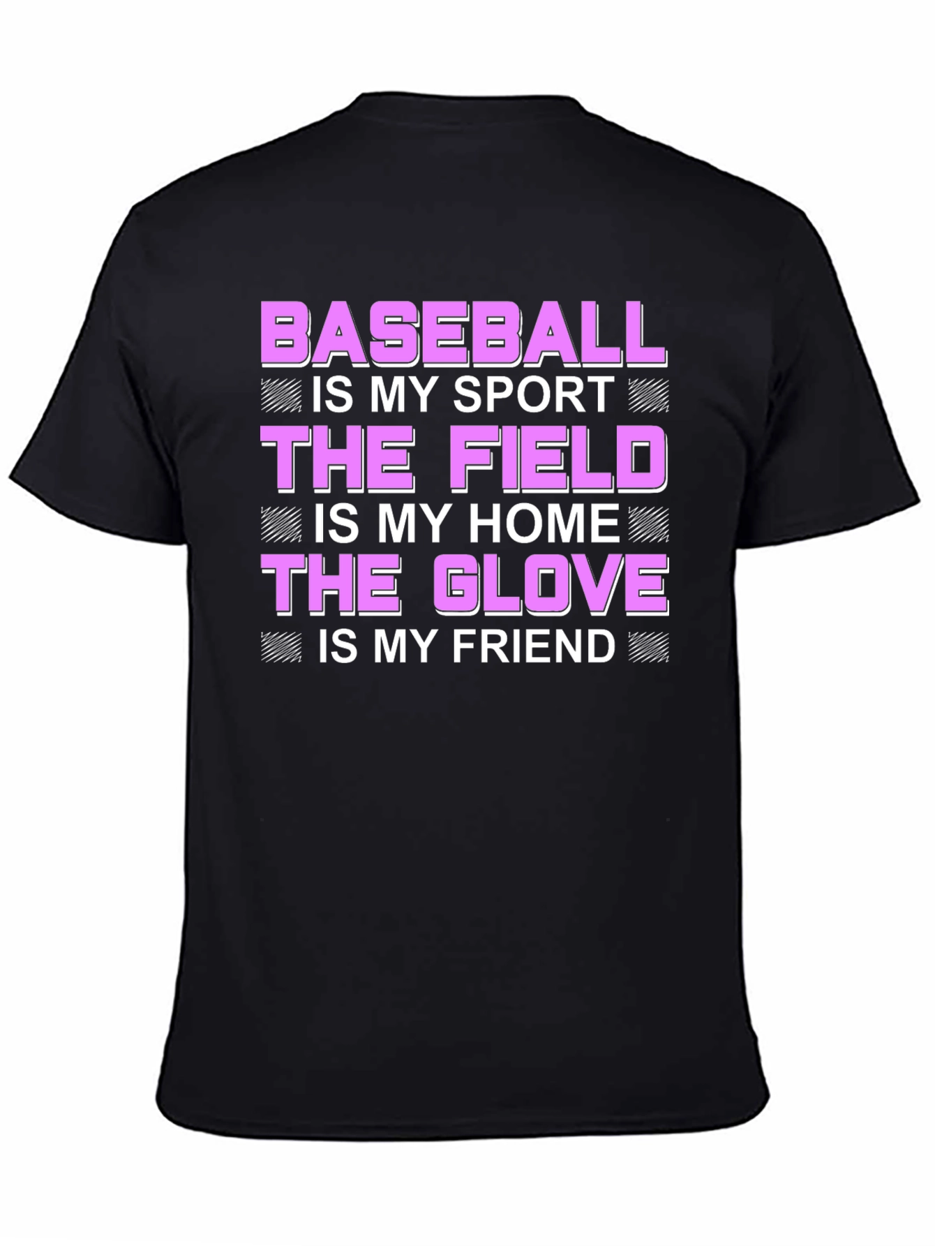 Black Baseball is My Sport T-Shirt view 4