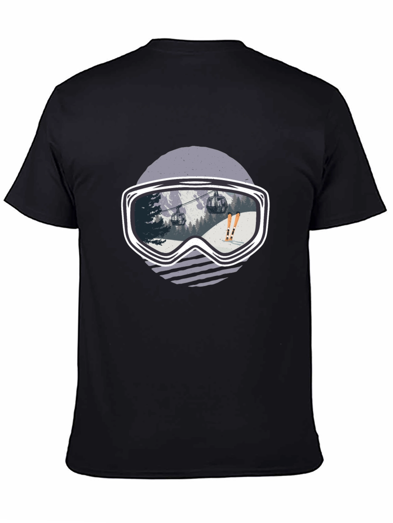Ski Goggles Graphic Tee - Black - 4