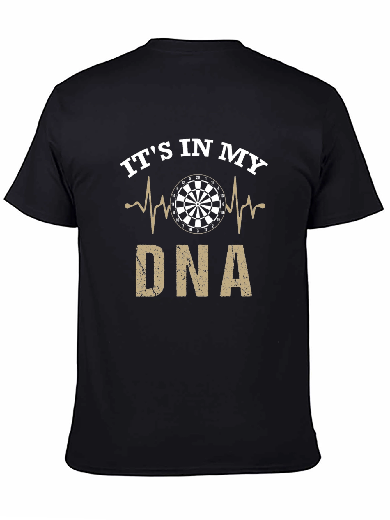 Black It's In My DNA Darts Graphic Tee - Black view 4