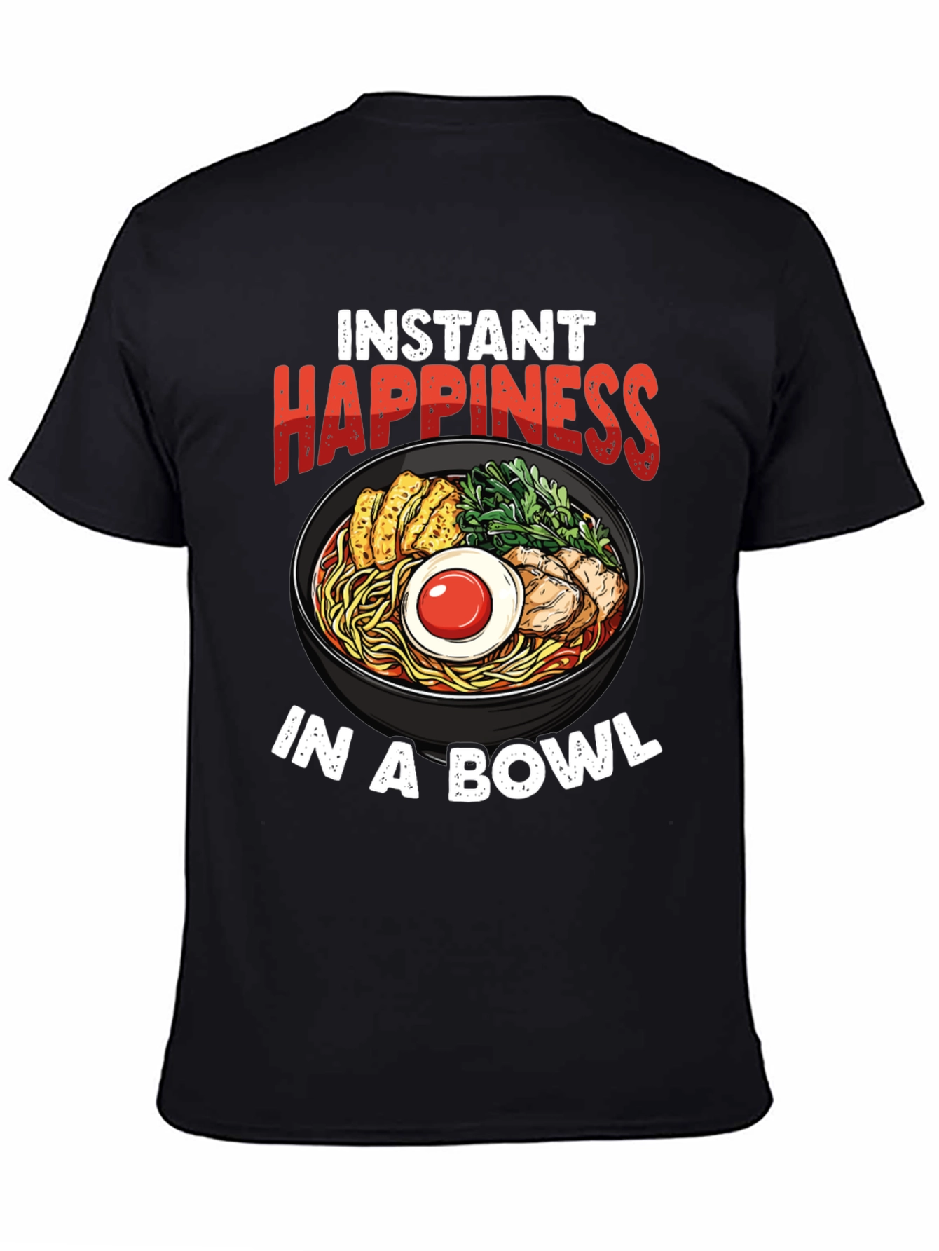 Instant Happiness Ramen Bowl Graphic Tee - 4