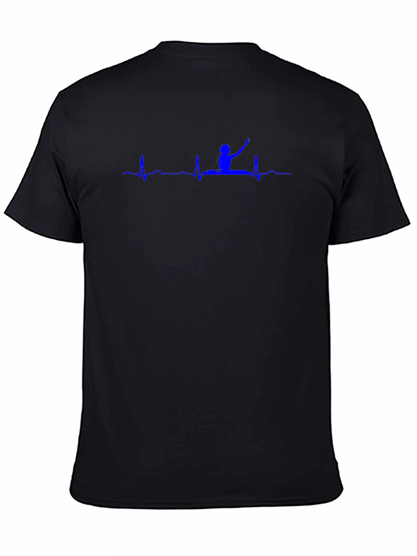 Black Gymnastics Heartbeat T-Shirt - Black view 4
