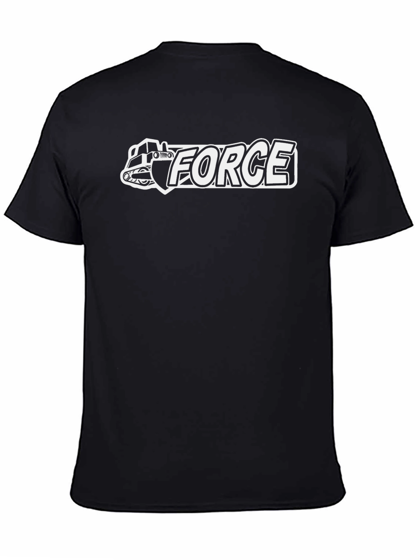Black Force T-Shirt - Bulldozer Graphic Tee view 4