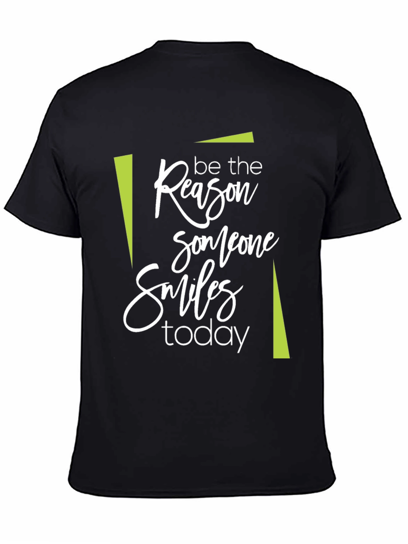 Black Be the Reason Someone Smiles T-Shirt view 4