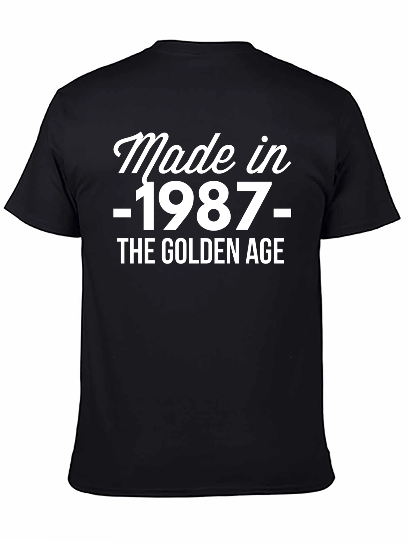 Black Made in 1987 - The Golden Age T-Shirt view 4