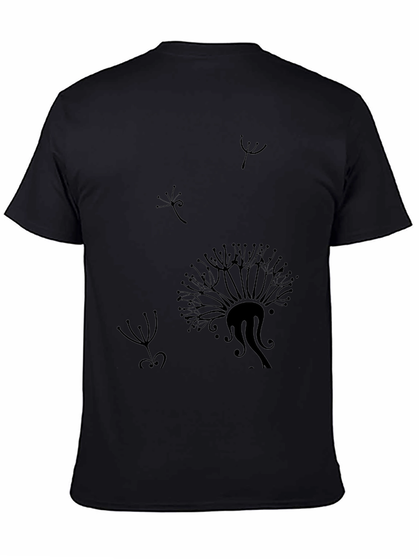 Black Black Dandelion Graphic Tee view 4