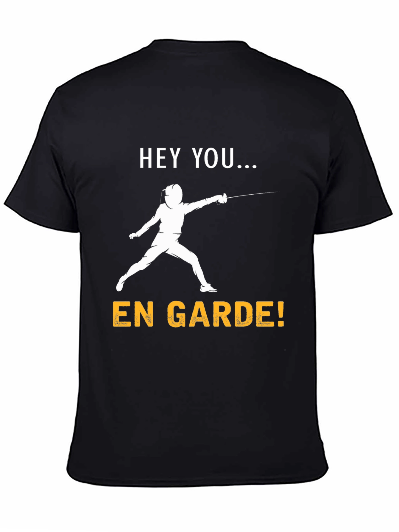 Black En Garde Fencing T-Shirt view 4