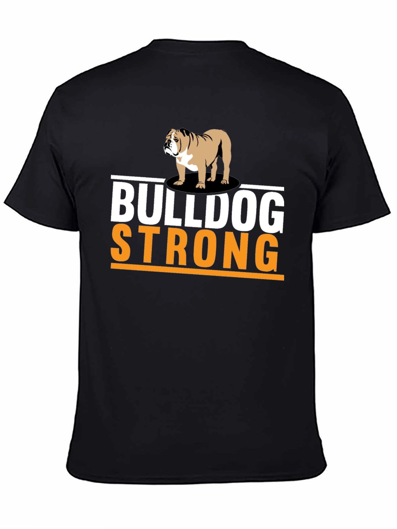Black Bulldog Strong Graphic T-Shirt view 4