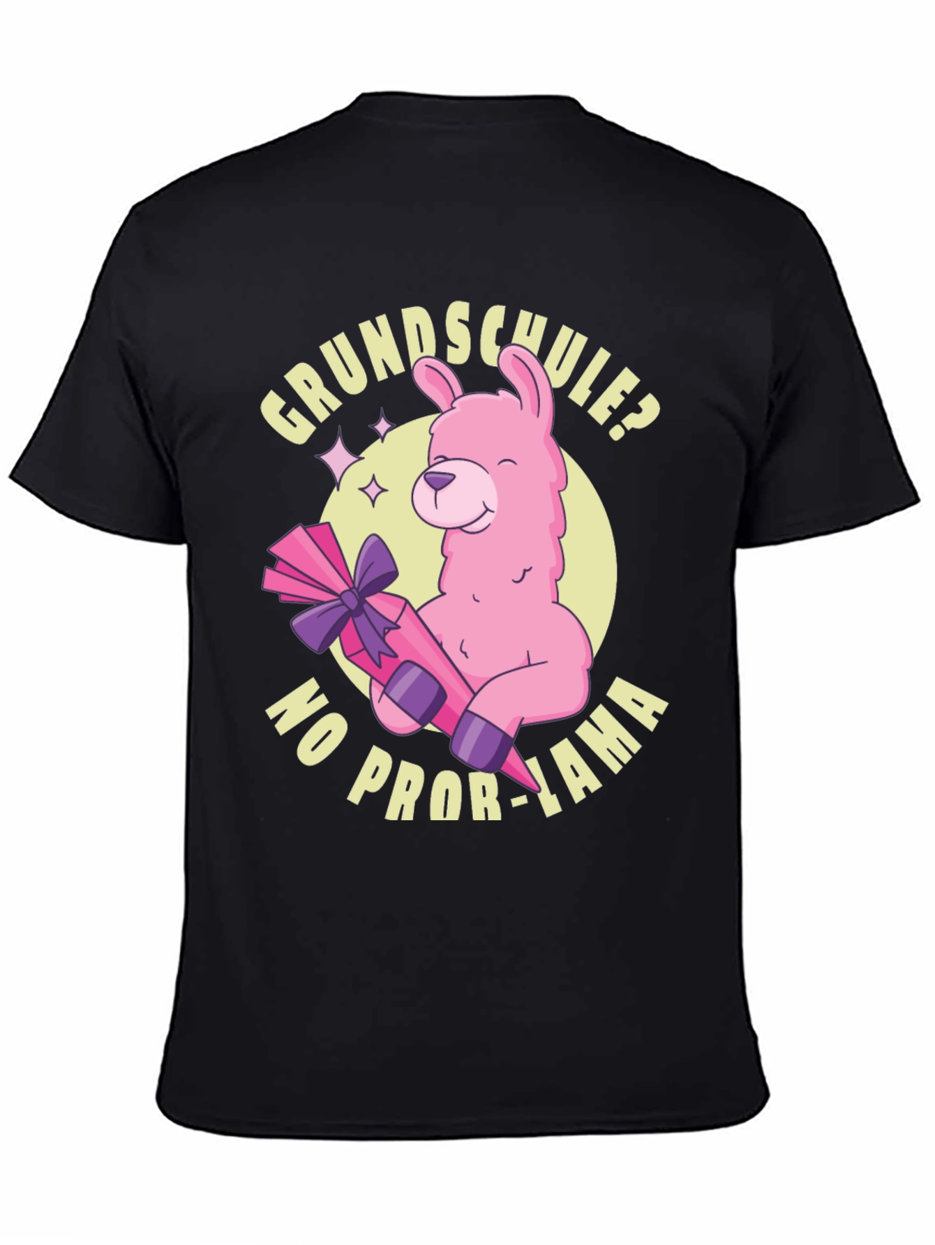 Black Grundschule? No Prob-Lama Graphic T-Shirt view 4