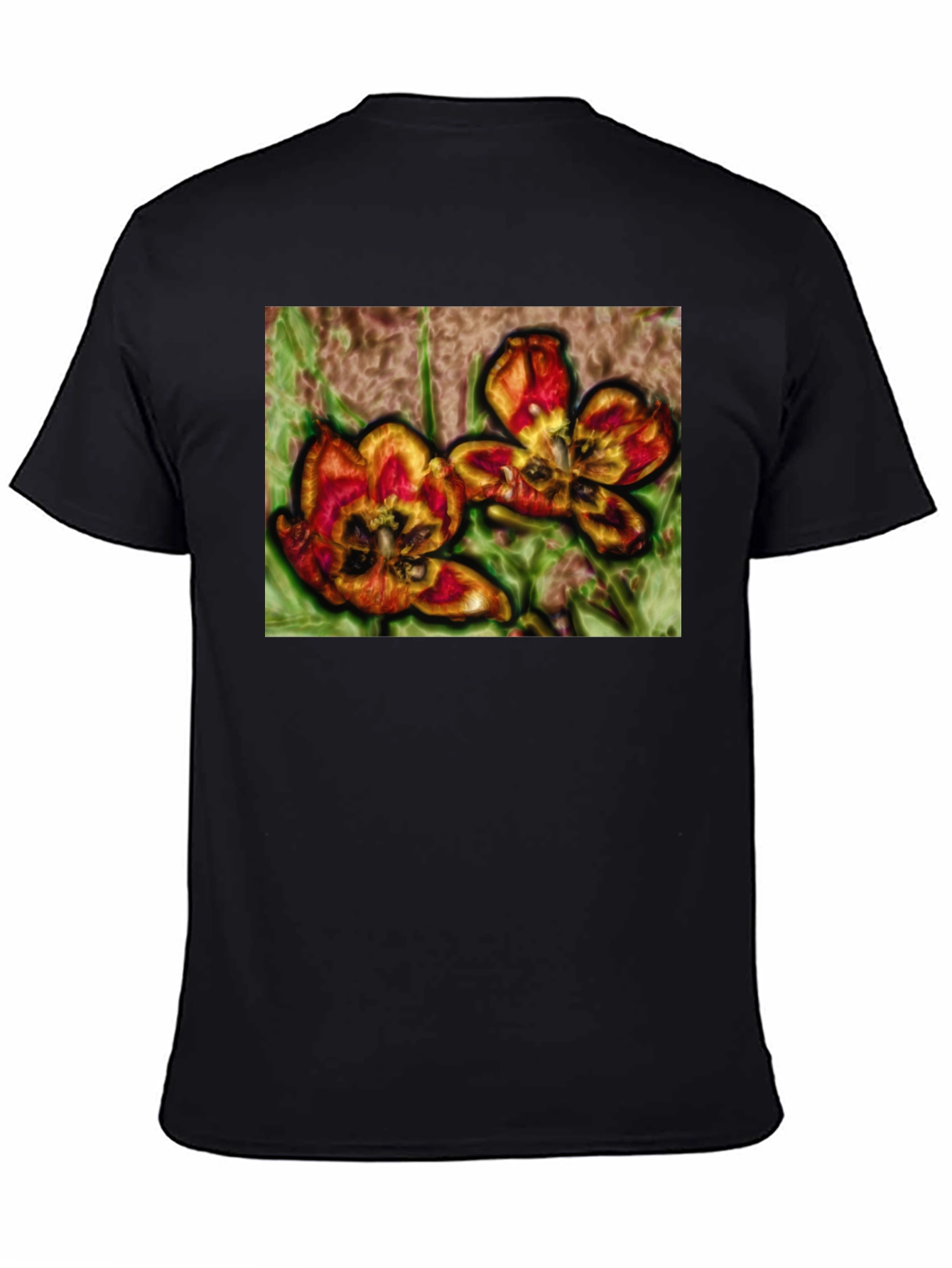 Floral Graphic Print T-Shirt - 4