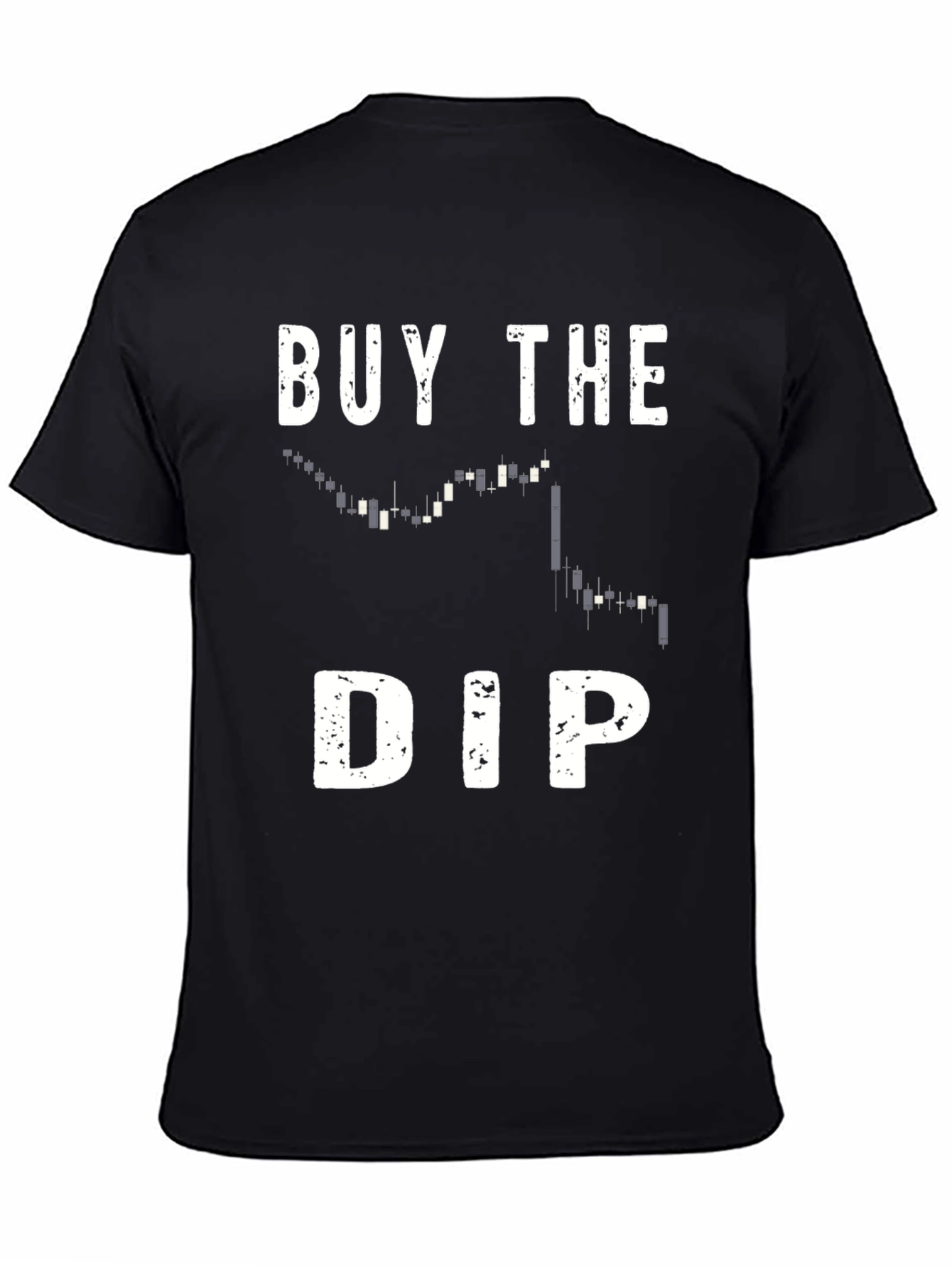 Black Buy the Dip T-Shirt - Trader Crypto Gift view 4