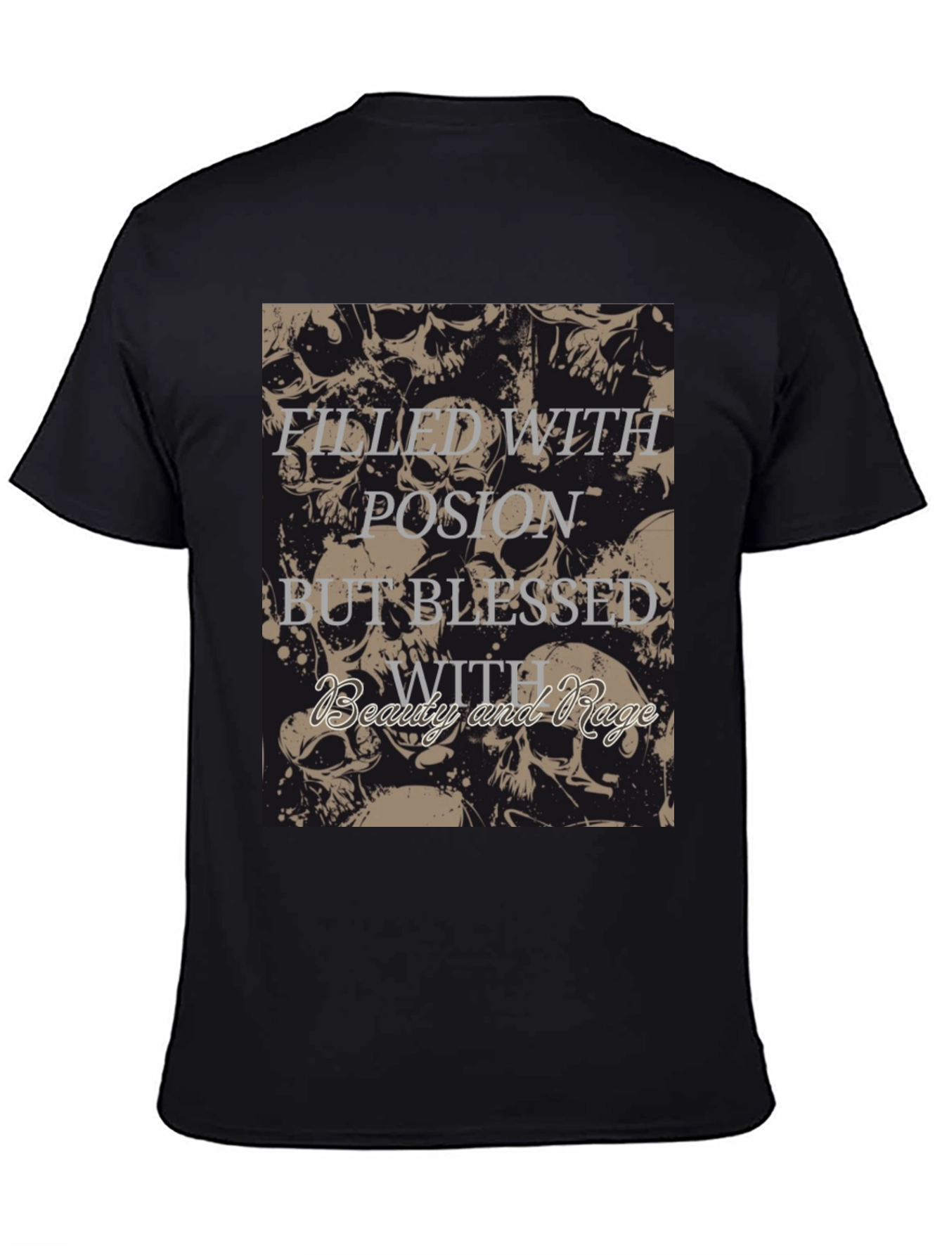 Skull Filled With Rage T-Shirt - 4