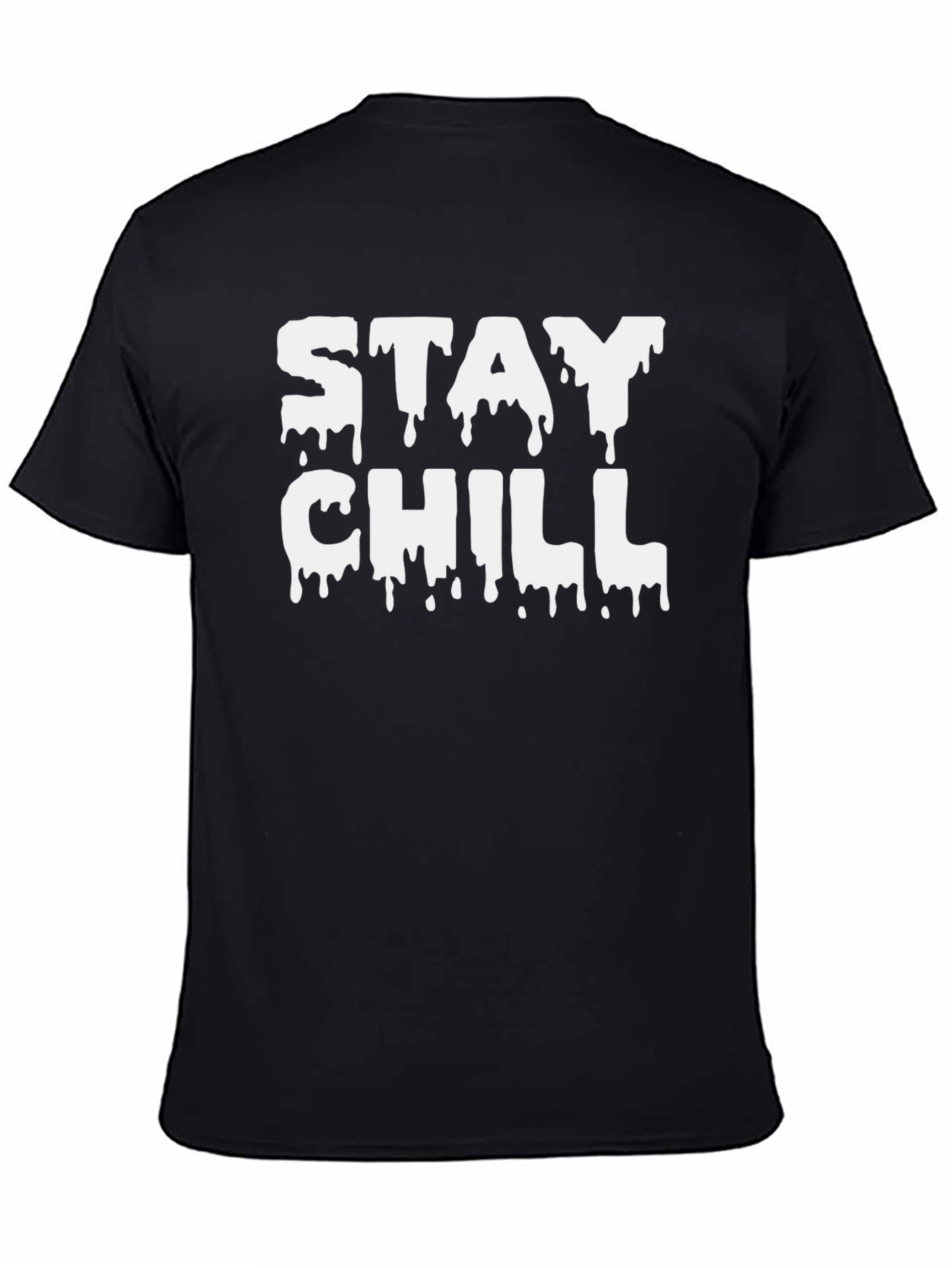 Black Stay Chill Graphic Tee - Men's Black T-Shirt view 4
