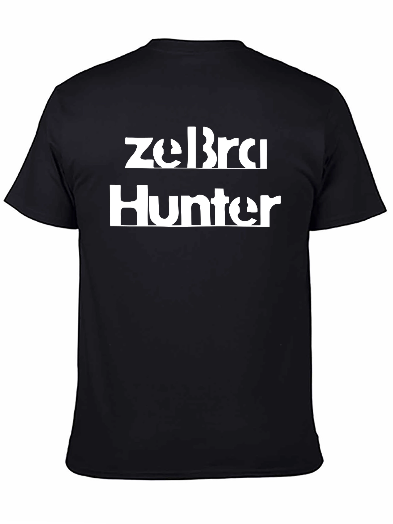 Black Zebra Hunter Graphic Tee - Bold Statement Shirt view 4