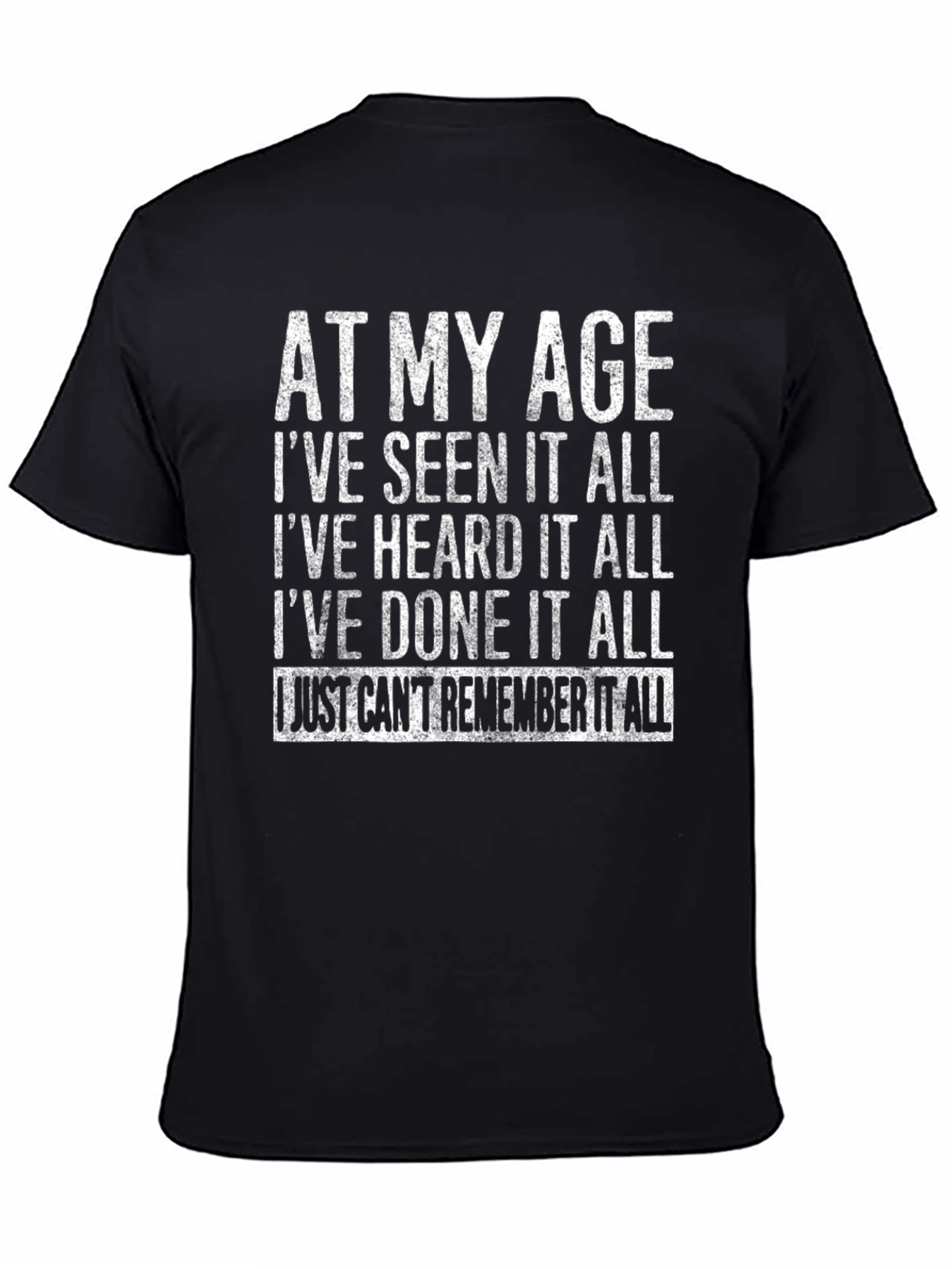 Black Funny Age Saying Graphic T-Shirt view 4