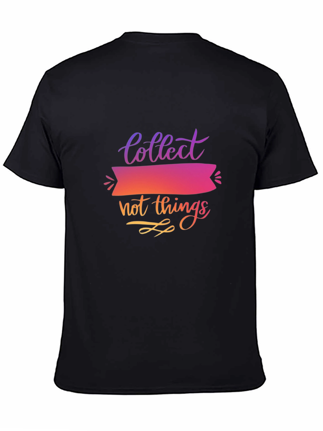 Black Collect Not Things Graphic T-Shirt view 4