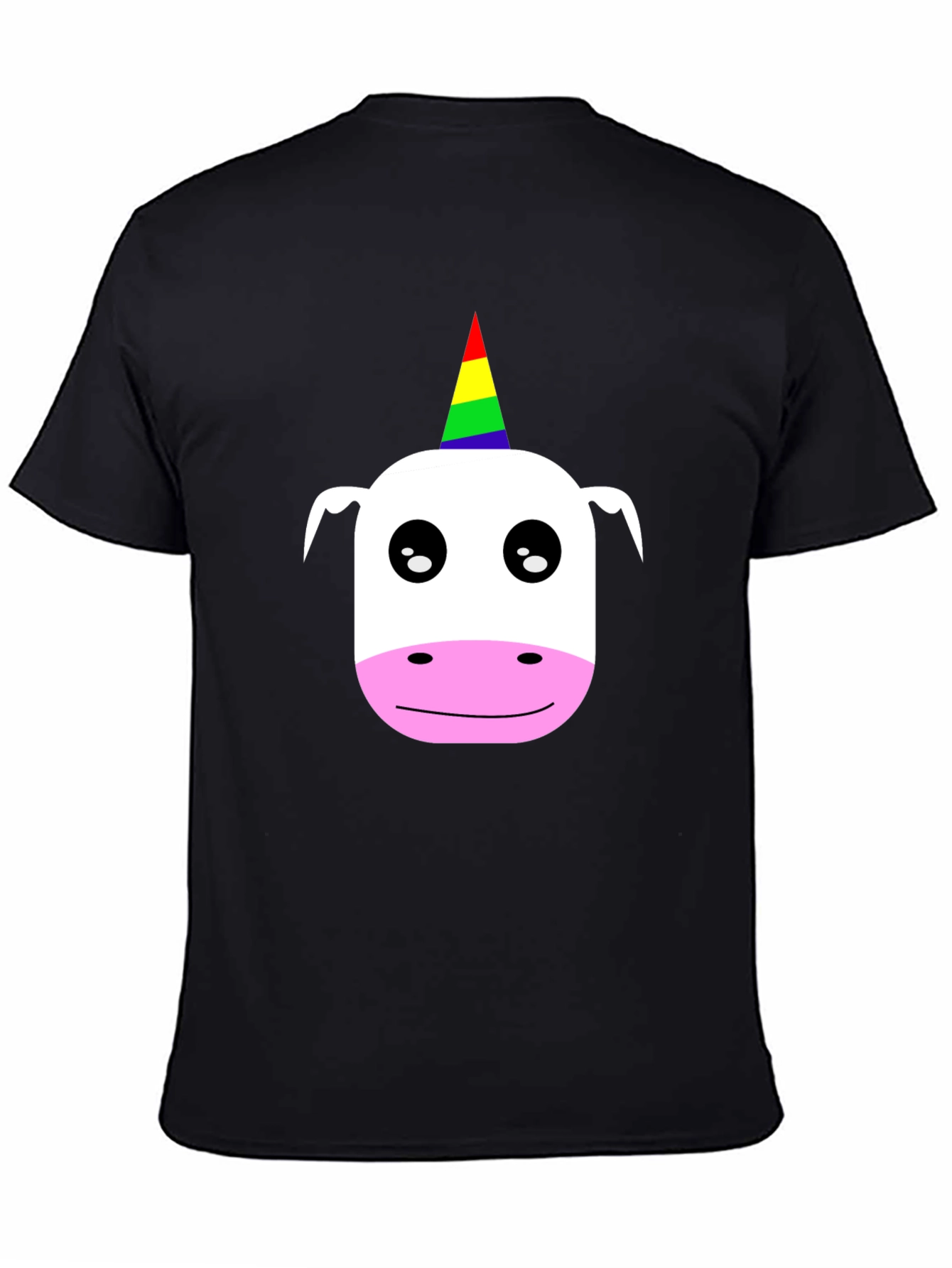 Black Unicorn Graphic Black T-Shirt view 4