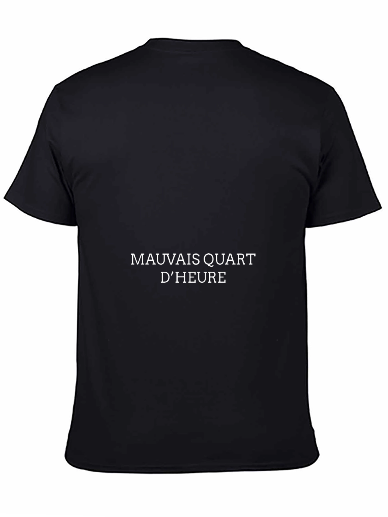 Black Mauvais Quart d'Heure Black T-Shirt view 4