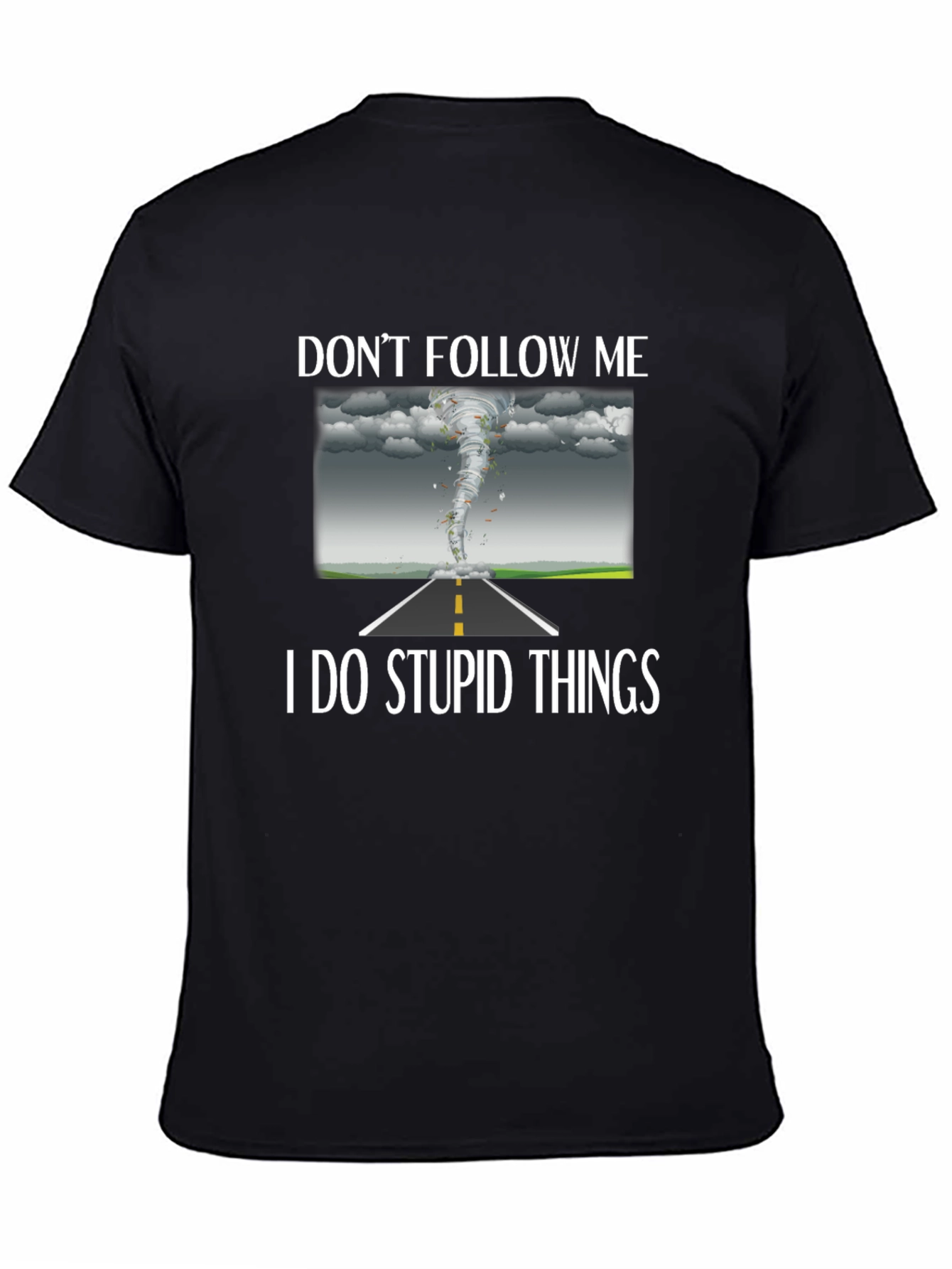 Black Don't Follow Me Graphic Tee view 4