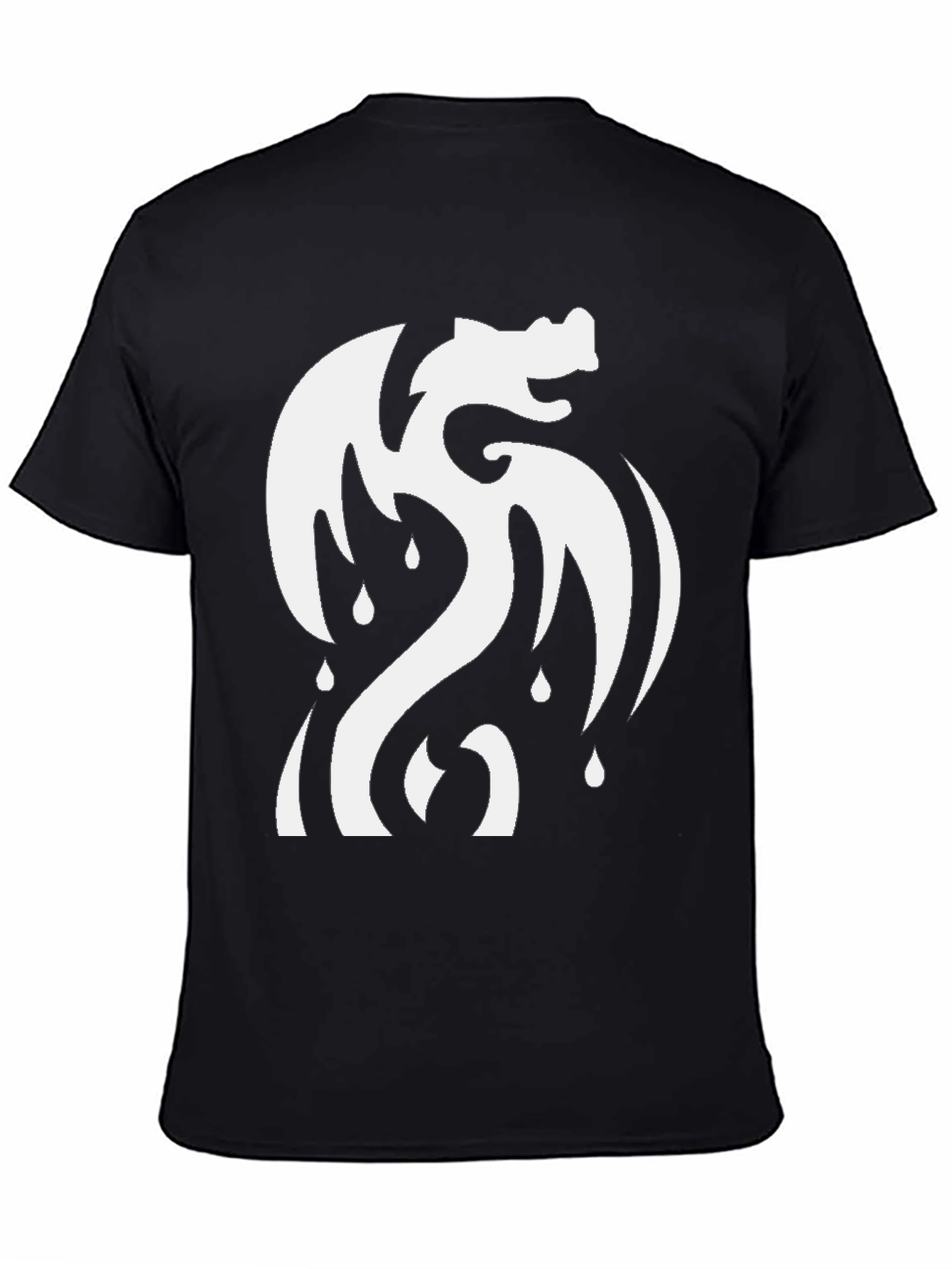 Black Dragon T-Shirt - Black Graphic Tee view 4