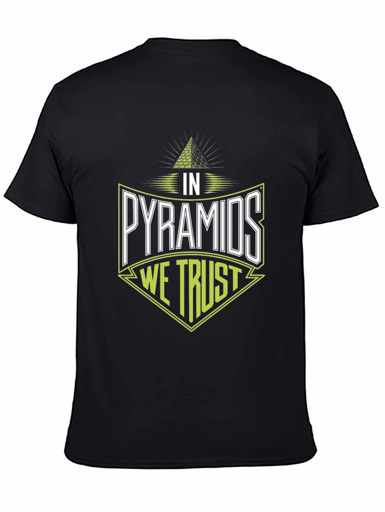 Black In Pyramids We Trust Graphic Tee view 4