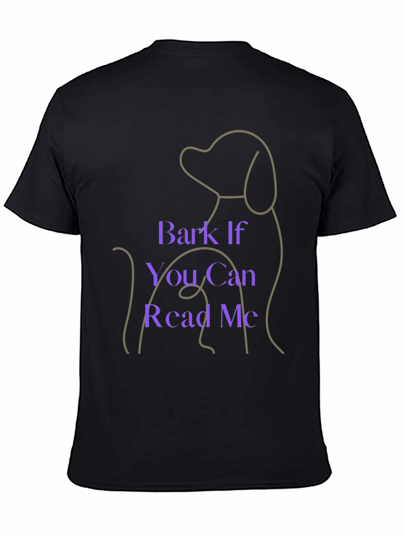 Black Dog Lover T-Shirt - Bark If You Can Read Me view 4