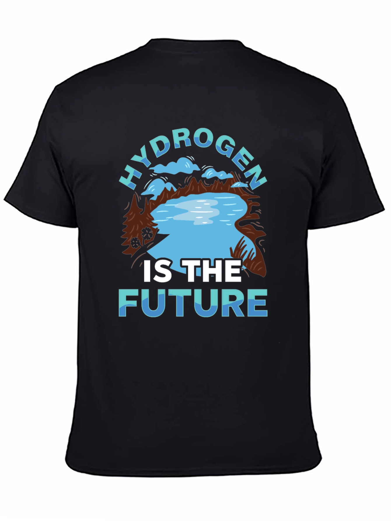 Black Hydrogen is The Future T-Shirt view 4