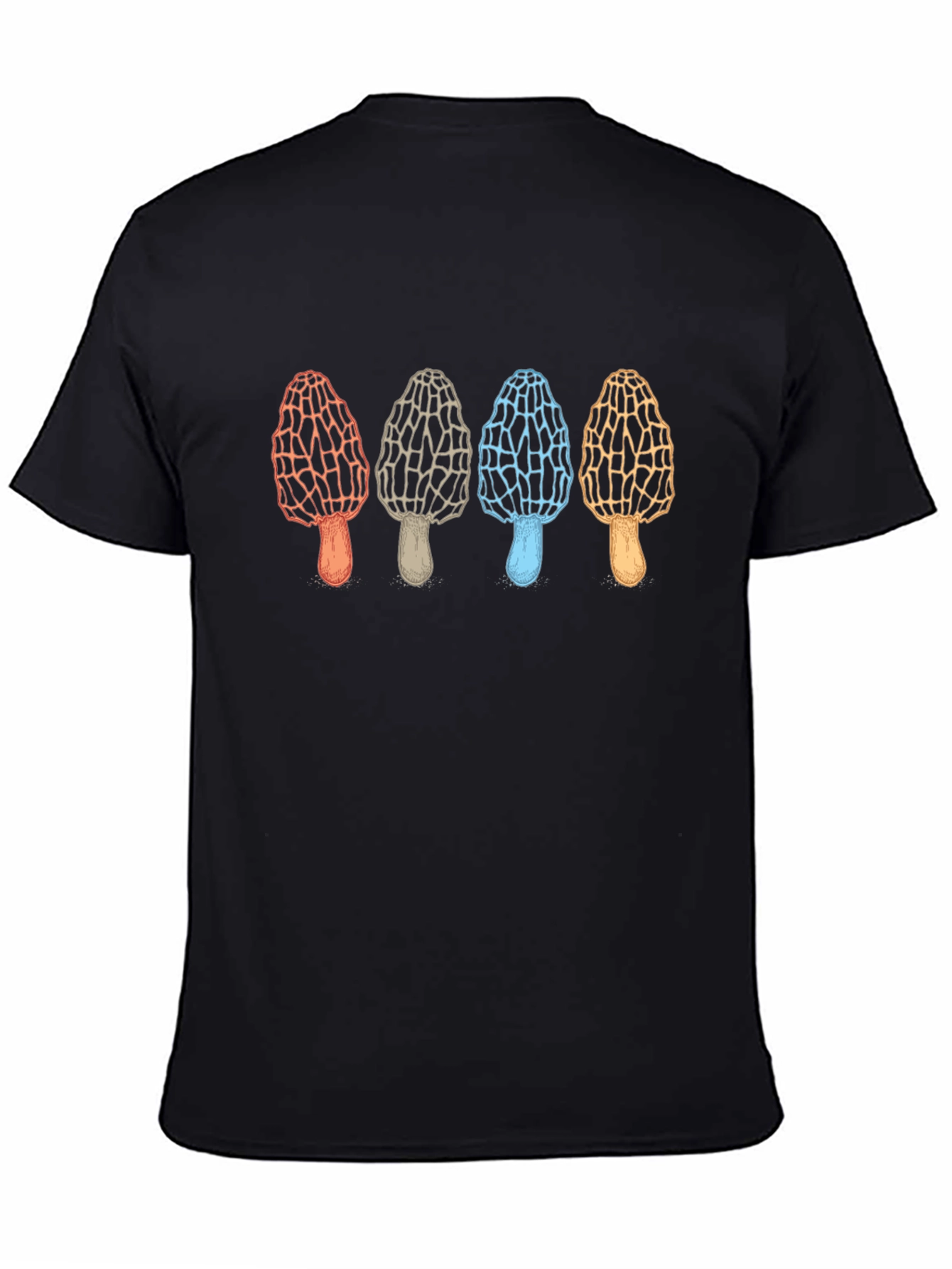 Black Mushroom Graphic Tee - Unique Fungi Design view 4