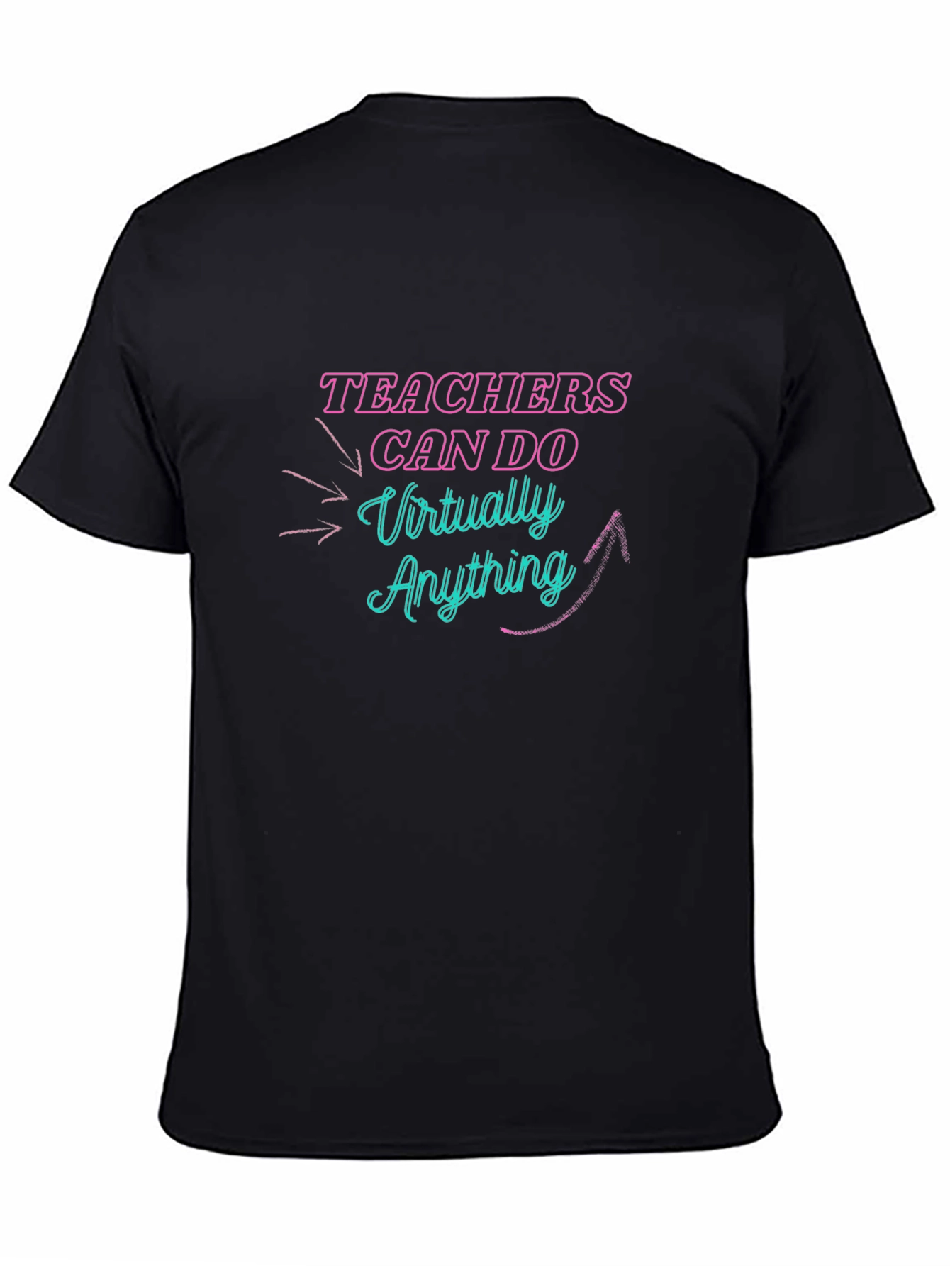 Black Teachers Can Do Virtually Anything Graphic Tee view 4