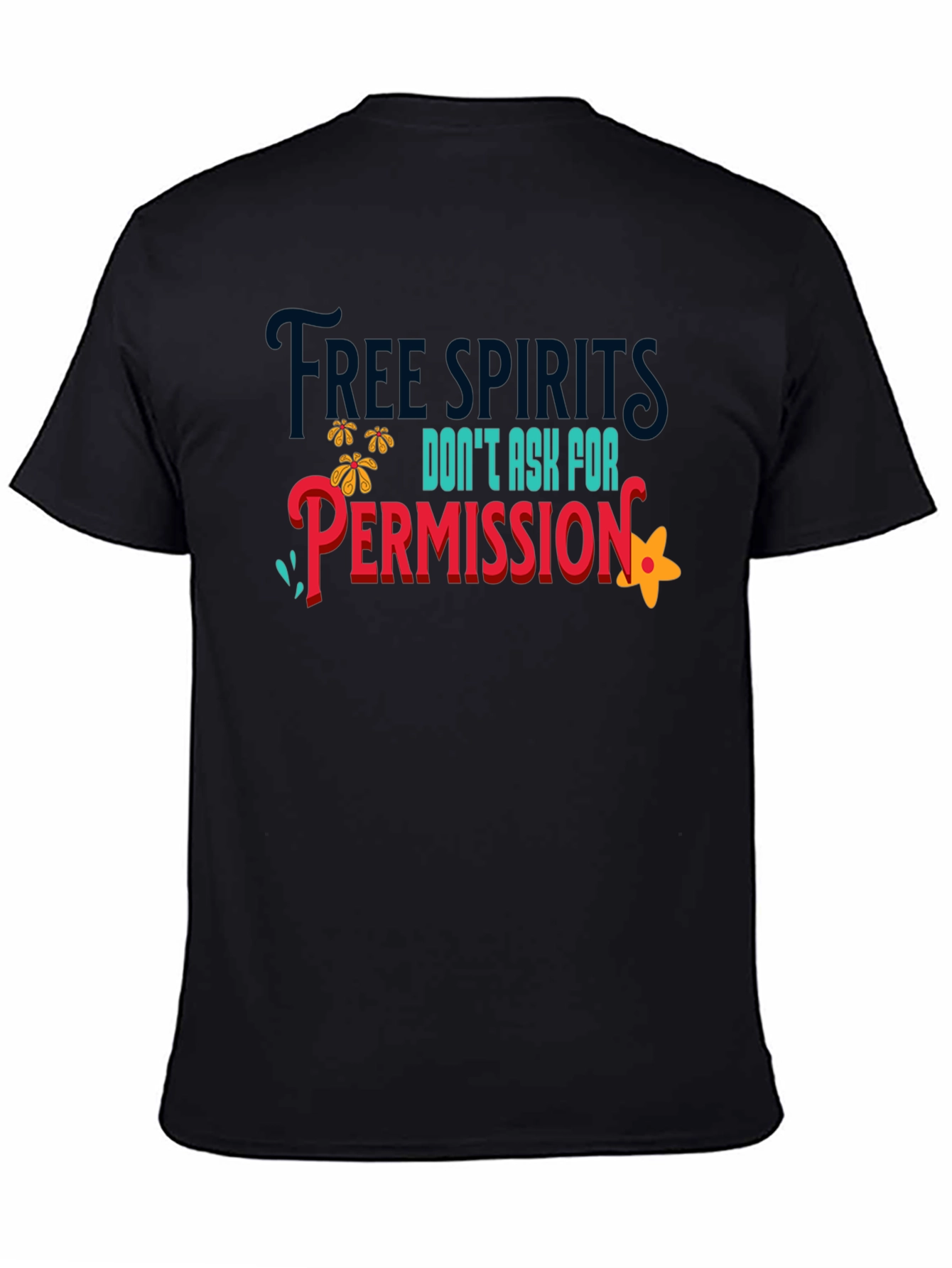 Black Free Spirits Graphic Tee view 4
