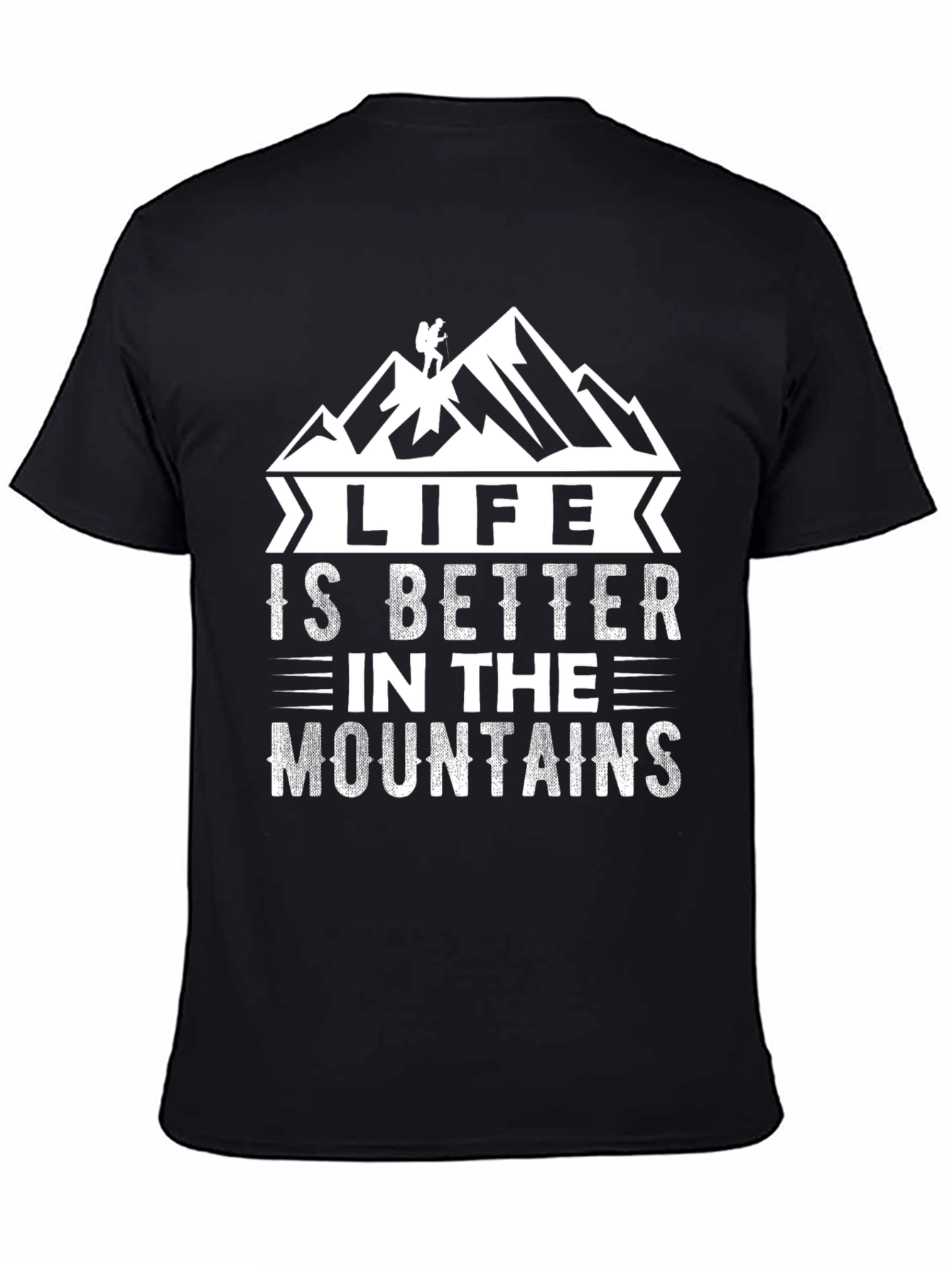 Black Life is Better in the Mountains T-Shirt view 4