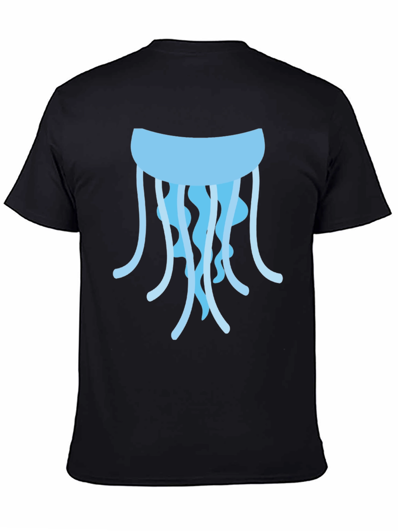 Black Jellyfish Graphic T-Shirt - Casual Style view 4