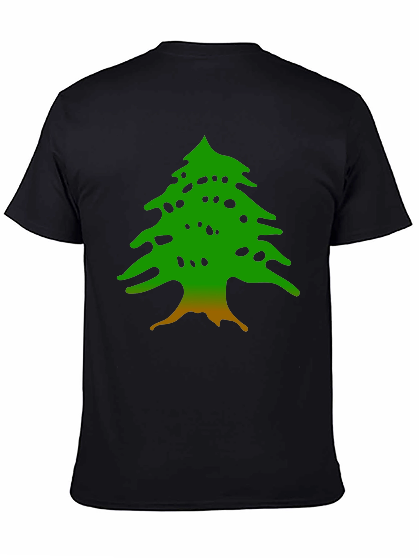 Black Lebanese Cedar Tree Graphic Tee view 4