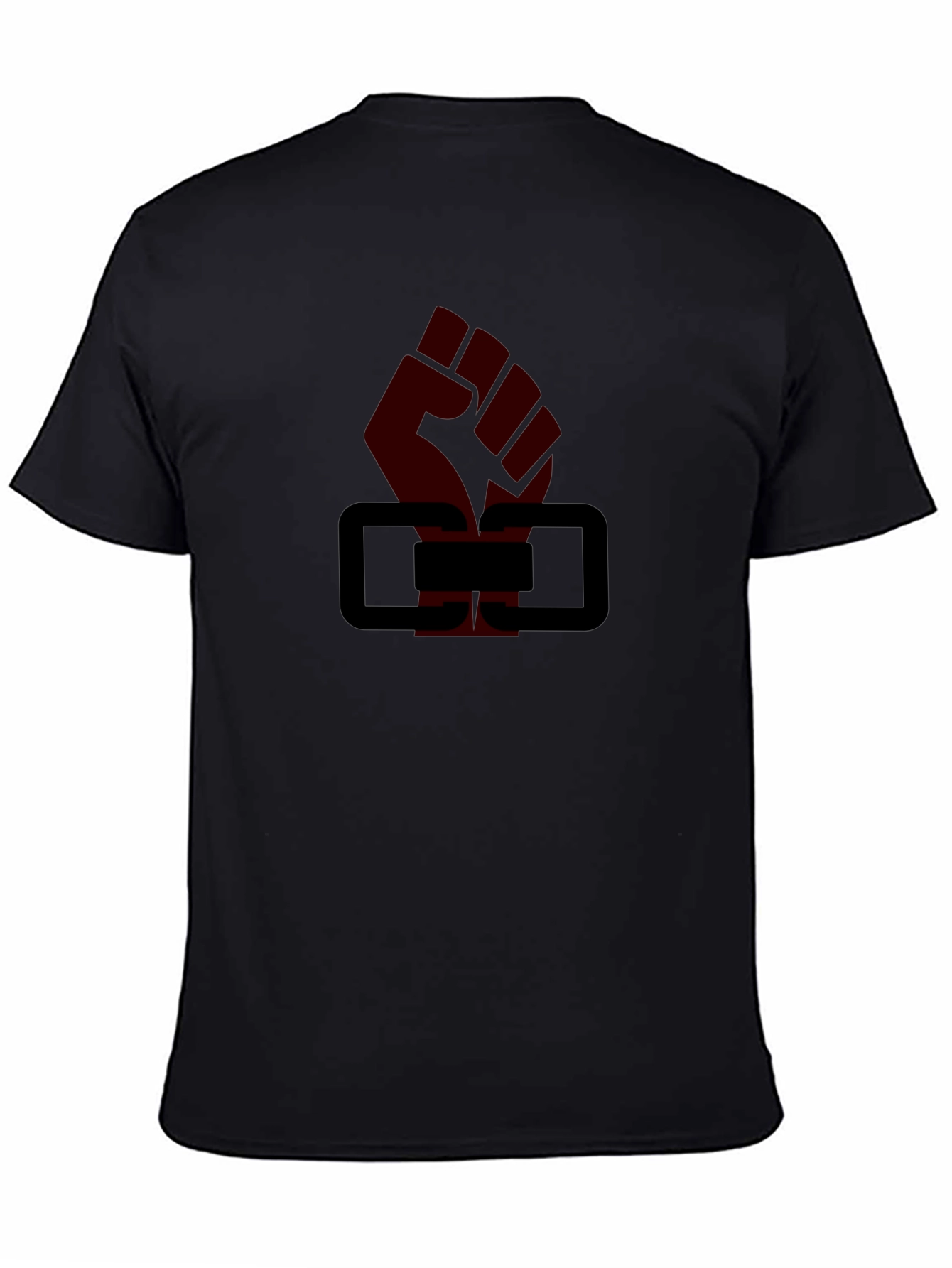 Black Black Fist & Blocks Graphic T-Shirt view 4