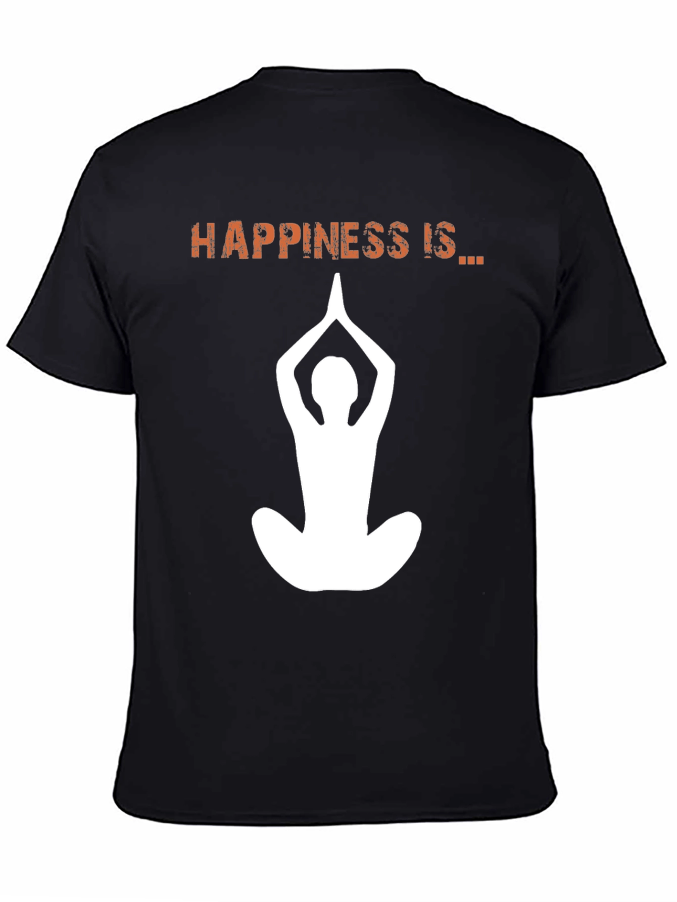 Black Happiness is... Yoga T-Shirt - Meditation Tee view 4