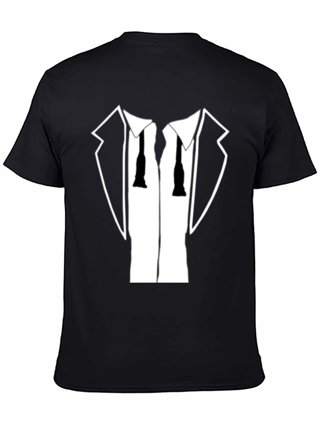 Black Tuxedo T-Shirt - Funny Dress Up Tee view 4