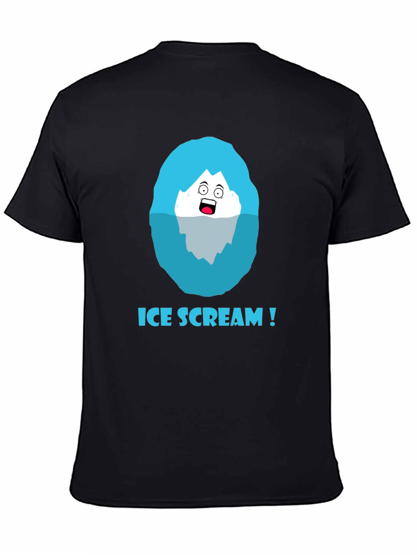 Black Ice Scream T-Shirt - Funny Graphic Tee view 4