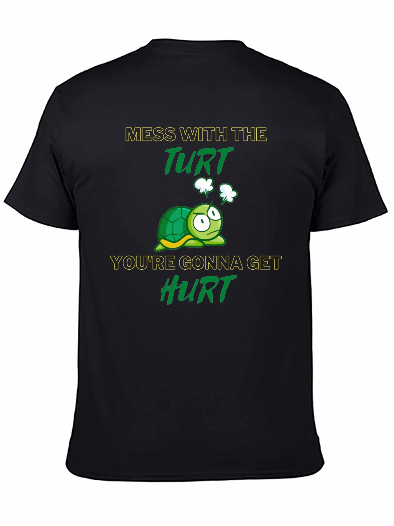 Black Mess with the Turt Graphic T-Shirt view 4