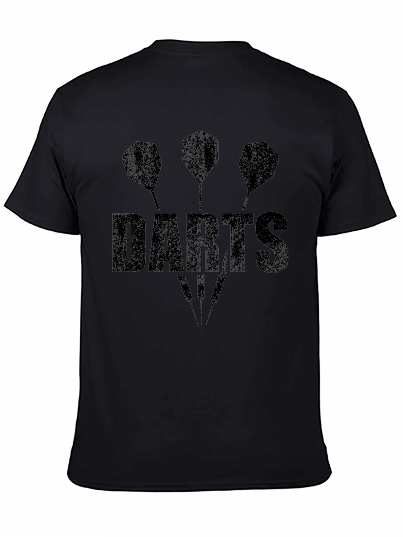 Black Darts Graphic Tee - Trendy Sport T-Shirt view 4