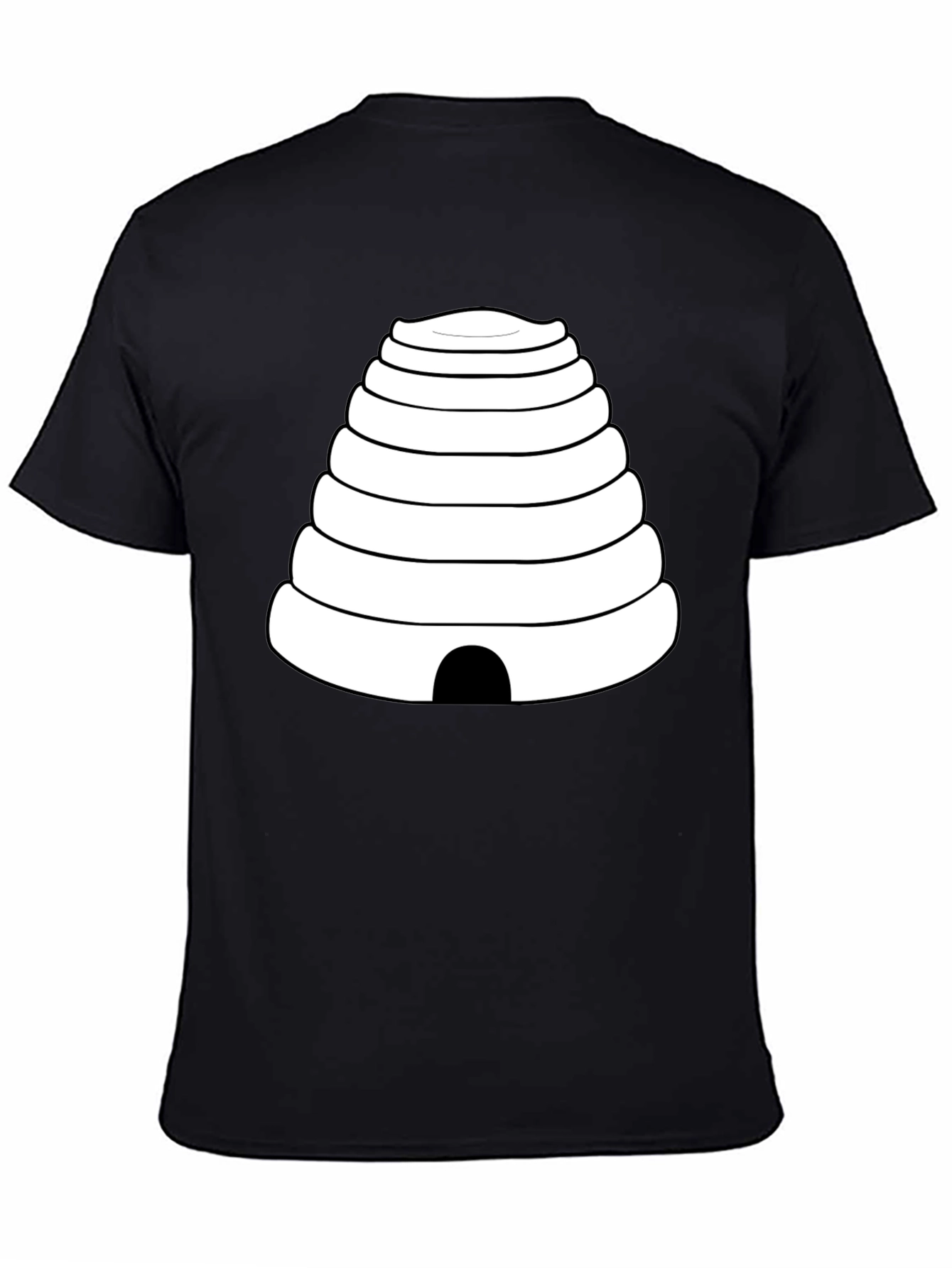 Black Beehive Graphic Tee - Unique Design T-Shirt view 4