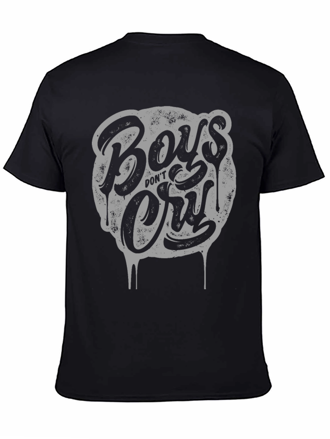 Black Boys Don't Cry Graphic Tee - Stylish Crew Neck T-Shirt view 4