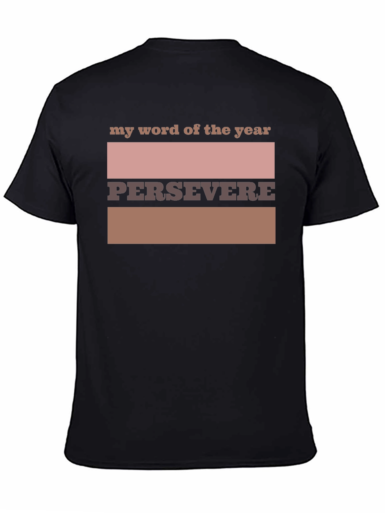 Black Persevere Word of the Year Graphic Tee view 4
