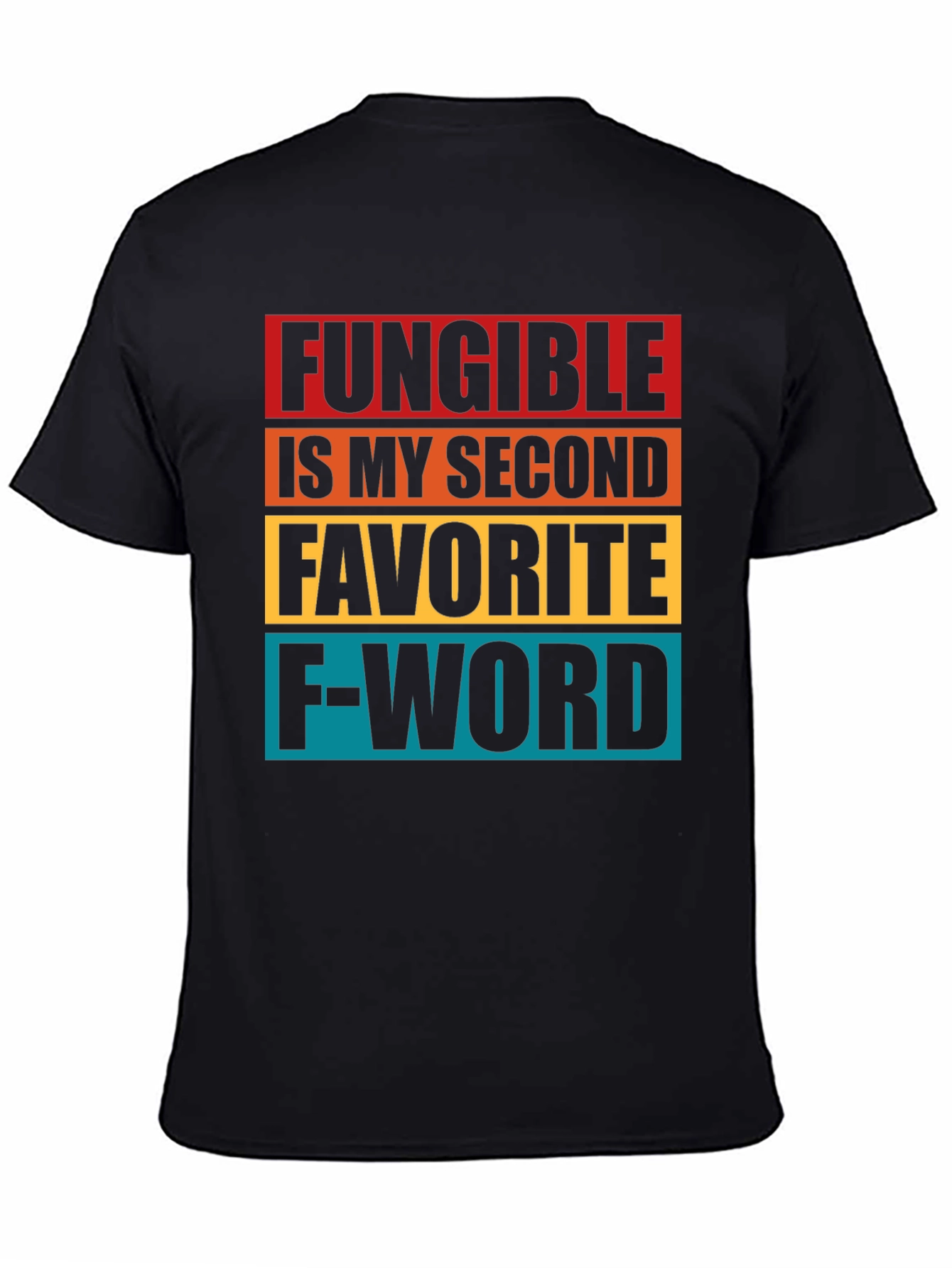 Black Fungible Second Favorite F-Word T-Shirt - Black view 4