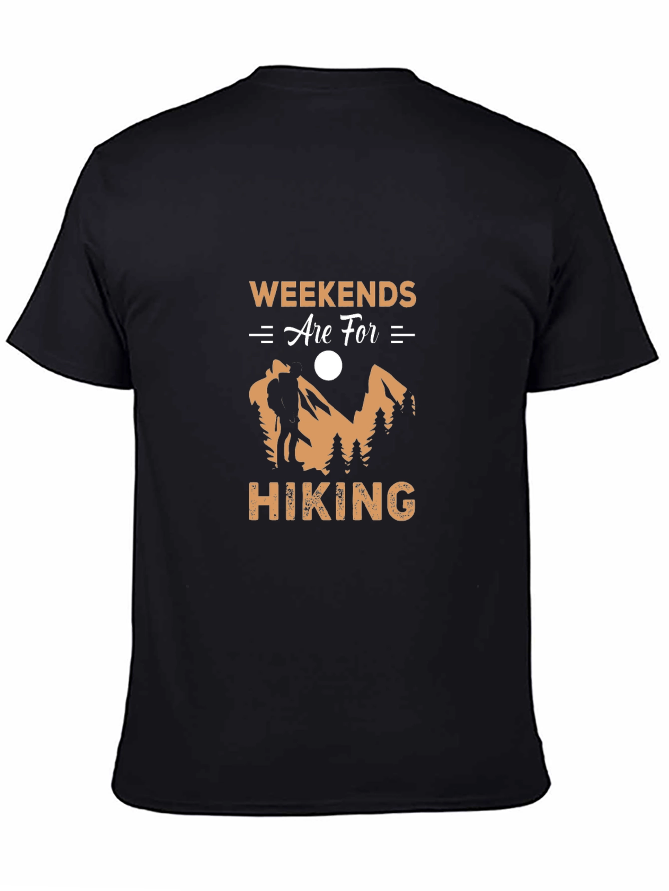 Black Weekends Are For Hiking Graphic Tee view 4