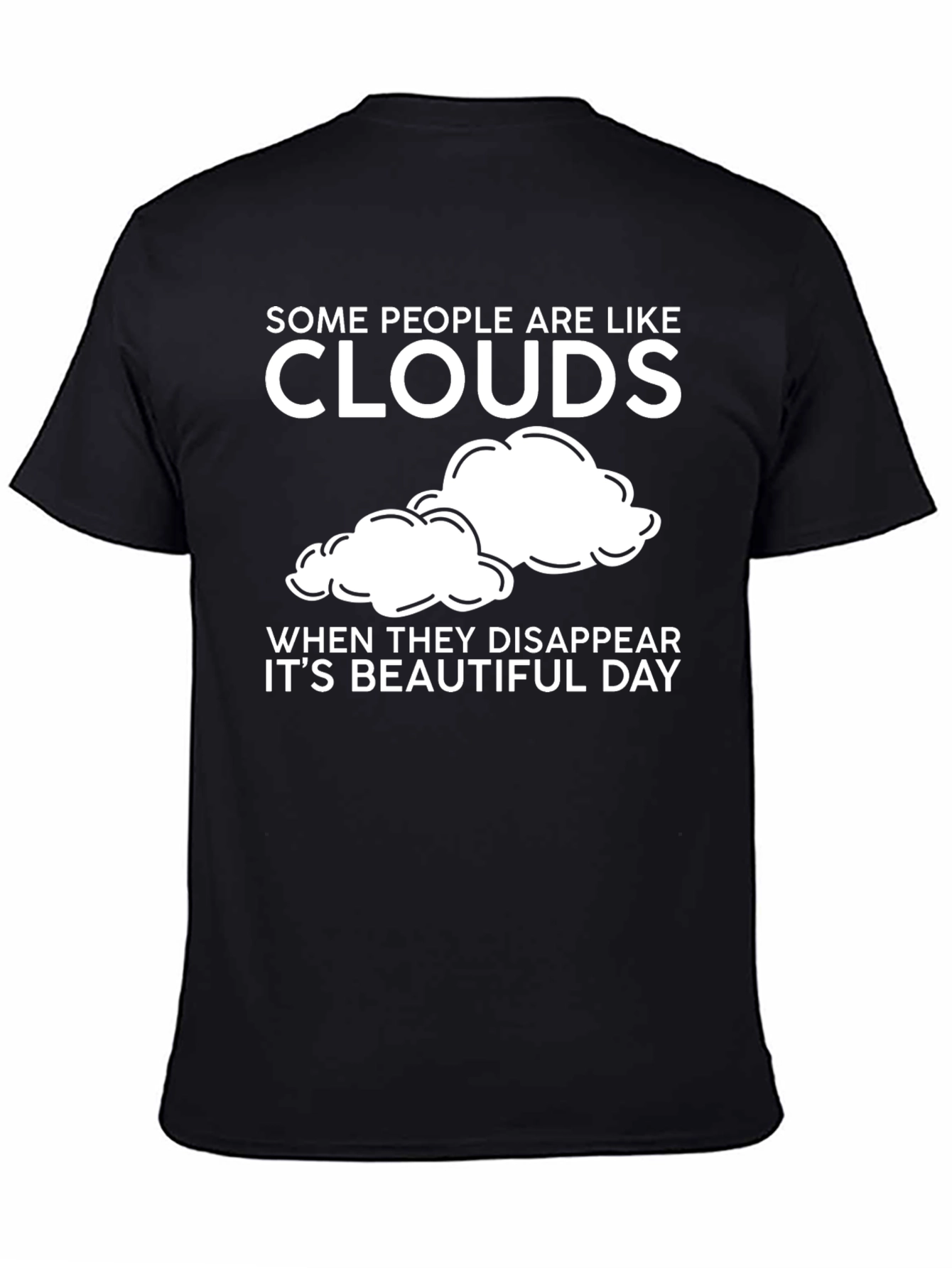 Black Cloud T-Shirt Funny Graphic Tee view 4