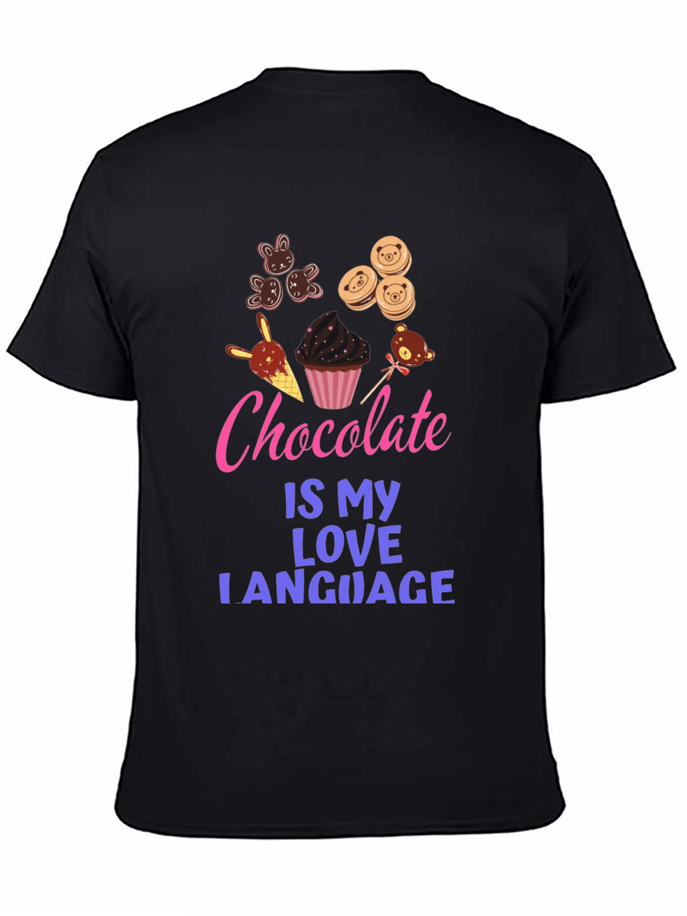 Black Chocolate Is My Love Language Graphic Tee view 4