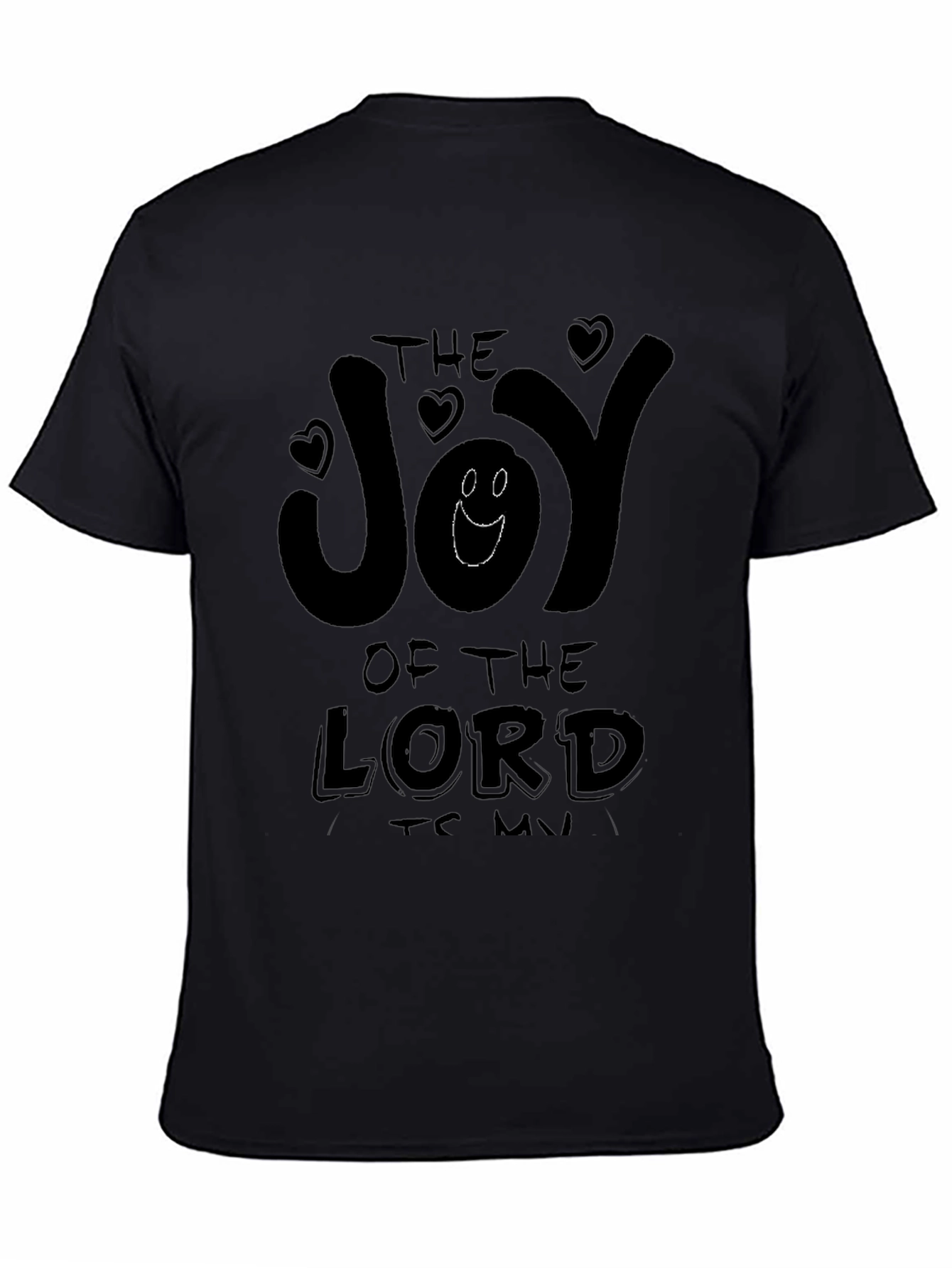 Black The Joy of the Lord T-Shirt view 4