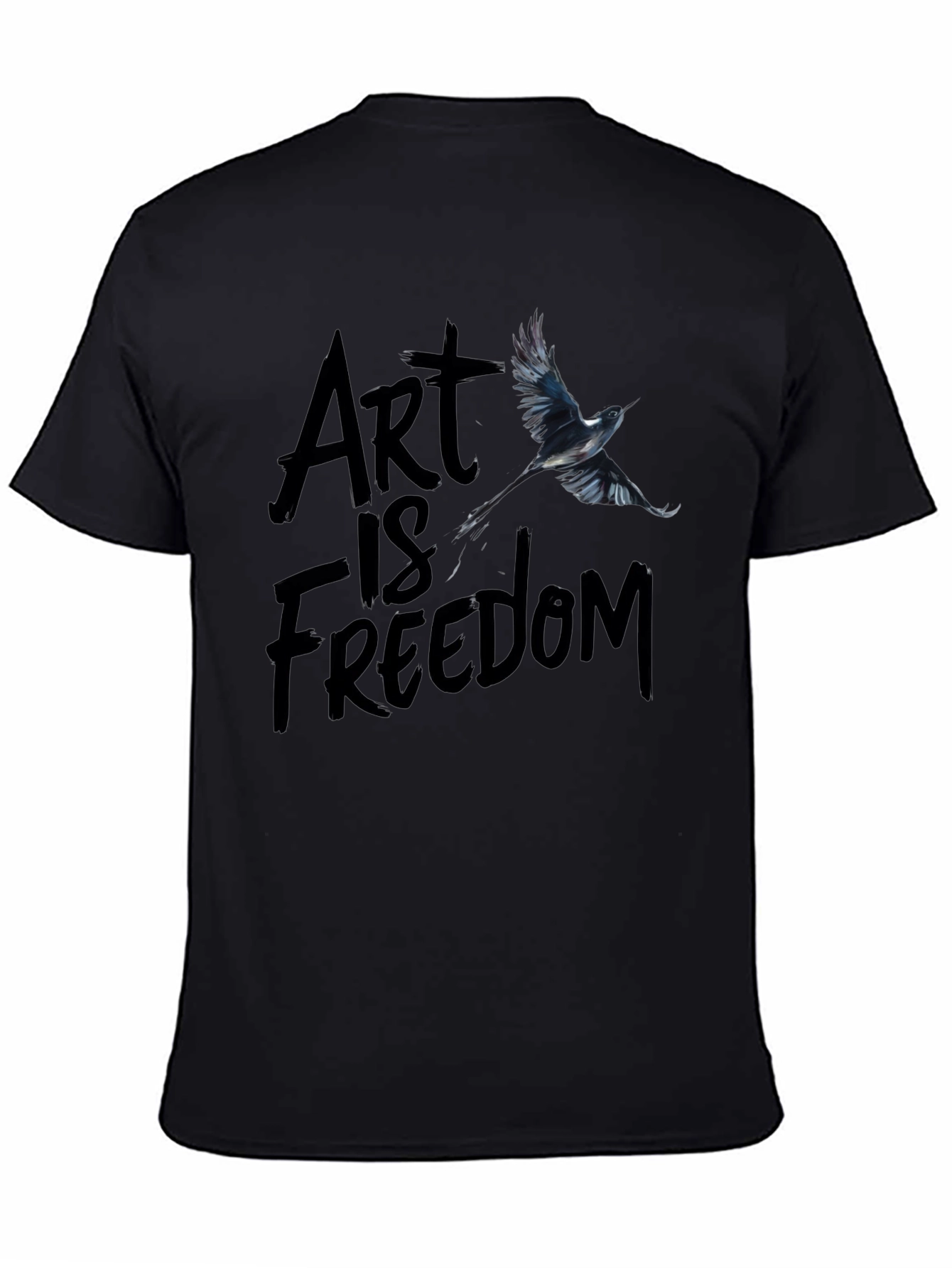 Black Art Is Freedom Graphic Tee - Black view 4